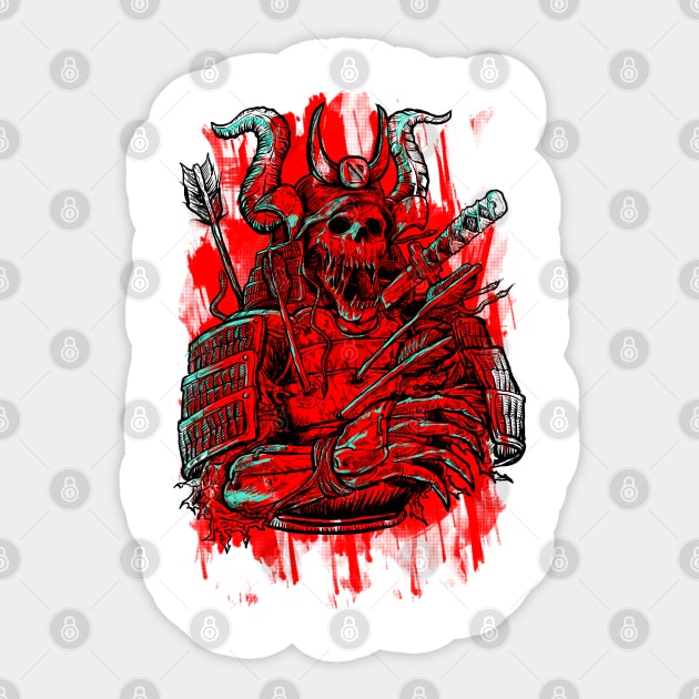 Dead Samurai Sticker by iwansulis